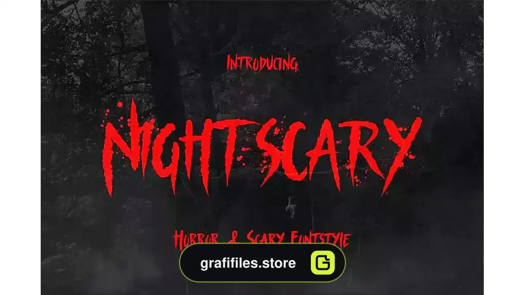 فونت انگلیسی ترسناک Nightscary – Horror and Scary Font