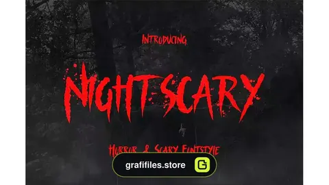 فونت انگلیسی ترسناک Nightscary – Horror and Scary Font