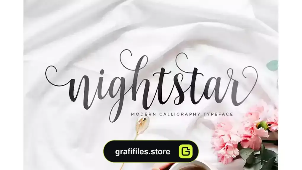 فونت انگلیسی دست نویس Nightstar Script