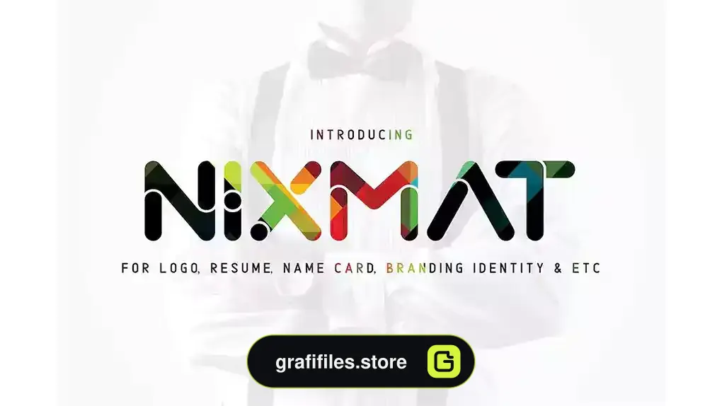 فونت انگلیسی گرافیکی Nixmat | A Brand Identity Font