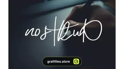 فونت انگلیسی دست نویس Nostrud Font