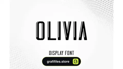 فونت انگلیسی ساده Olivia - Simple display font