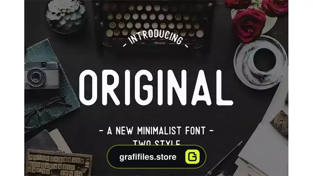 فونت انگلیسی Original - A Minimalist Font