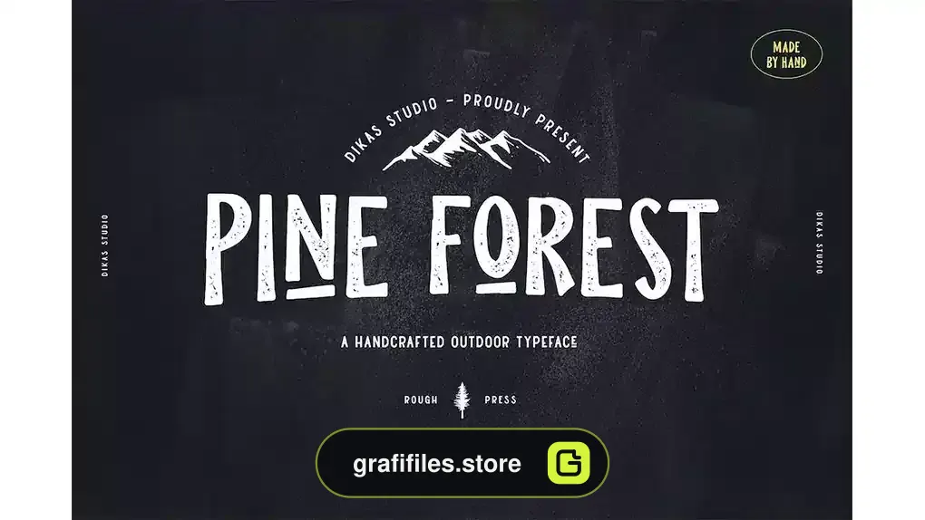 فونت انگلیسی Pine Forest