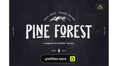 فونت انگلیسی Pine Forest
