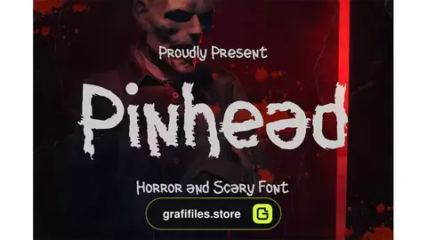 فونت انگلیسی ترسناک Pinhead - Horror And Scary Font