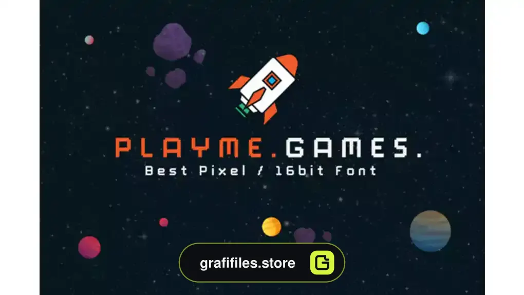 فونت انگلیسی گیمینگ PlayMe Games Font