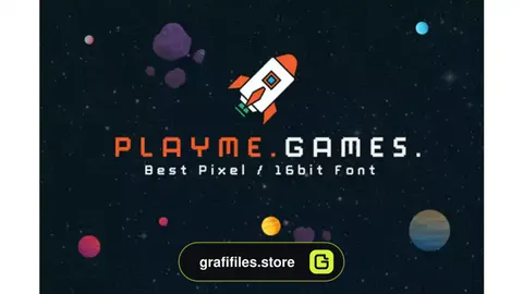 فونت انگلیسی گیمینگ PlayMe Games Font