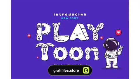 فونت انگلیسی طرح دار playtoon