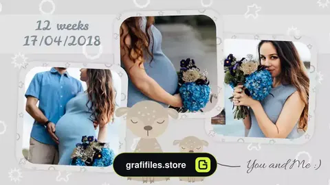 پروژه پریمیر اسلایدشو خاطرات بارداری