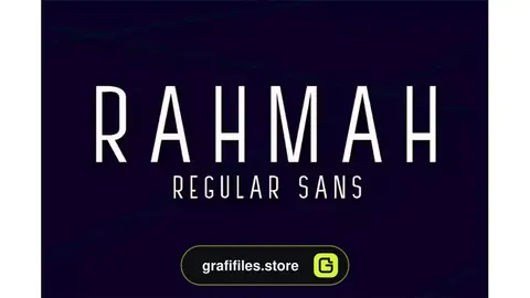 فونت انگلیسی ساده RAHMAH SANS