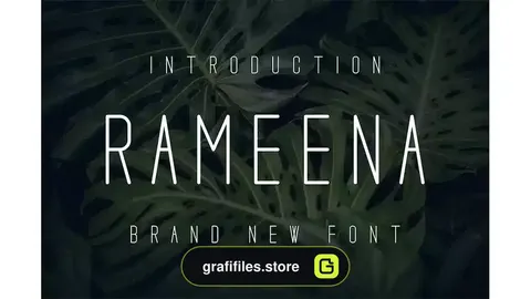 فونت انگلیسی مدرن Rameena font
