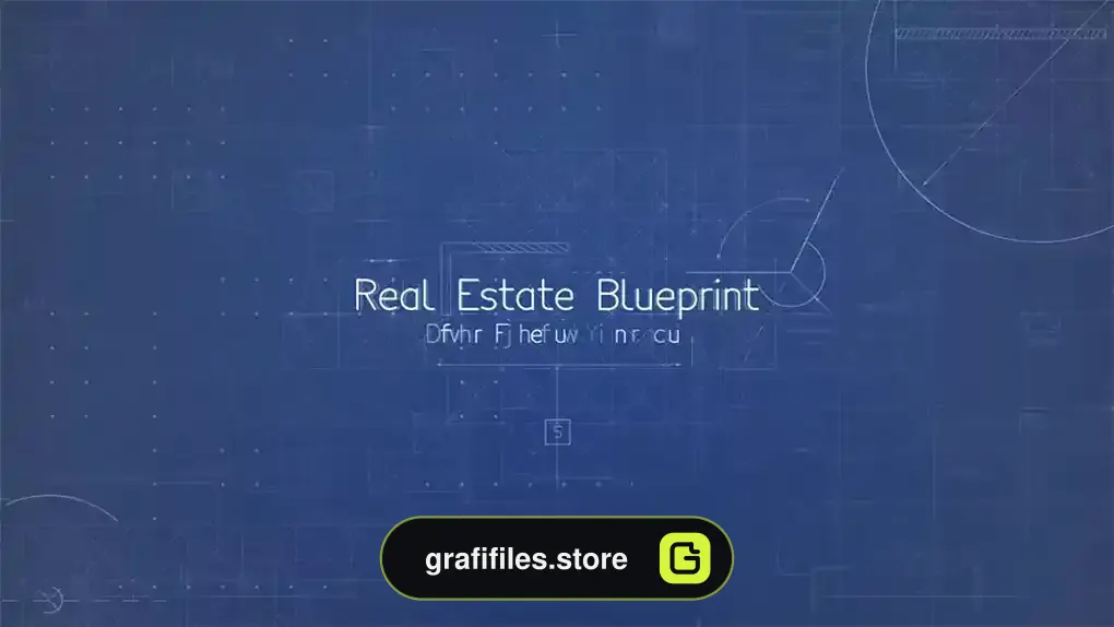 پروژه افترافکت مشاور املاک مینیمال Real Estate Blueprint Minimal