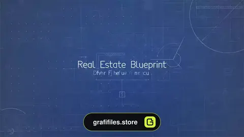 پروژه افترافکت مشاور املاک مینیمال Real Estate Blueprint Minimal