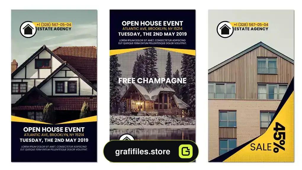 پروژه افترافکت استوری اینستاگرام مشاور املاک Real Estate Instagram Stories 2