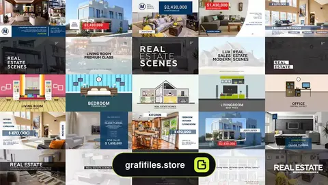 پروژه افترافکت مشاور املاک Real Estate Pack