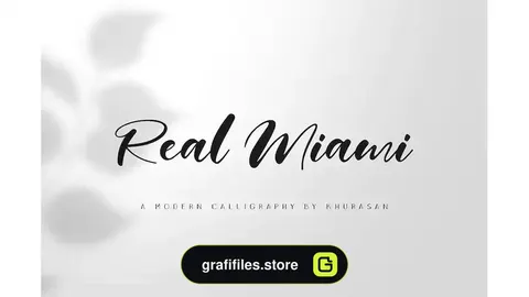 فونت انگلیسی دست نویس Real Miami Script