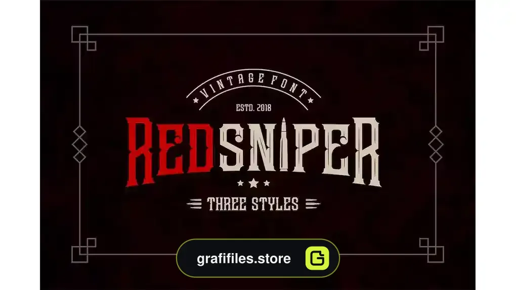 فونت انگلیسی کلاسیک Redsniper