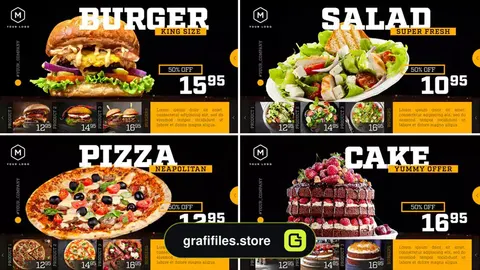 پروژه افترافکت تیزر تبلیغاتی رستوران Restaurant Menu - Food Promotion