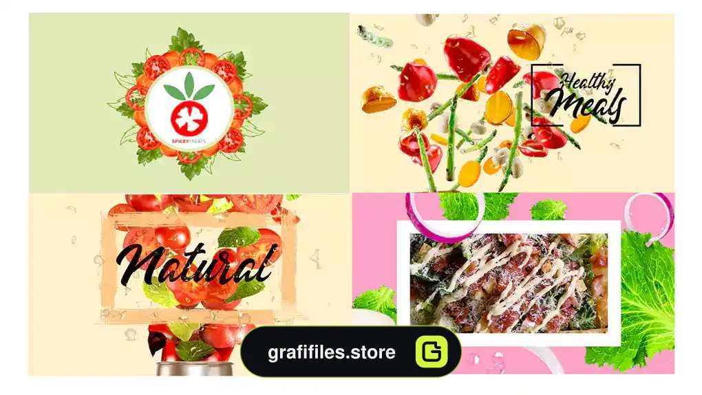پروژه افترافکت رستوران Restaurant Pack