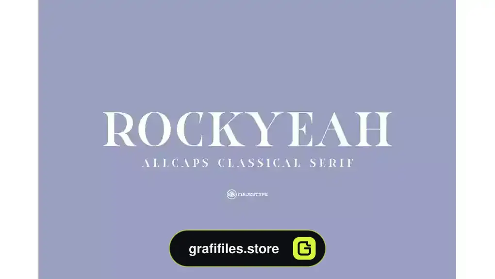 فونت انگلیسی کلاسیک Rockyeah Serif