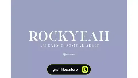 فونت انگلیسی کلاسیک Rockyeah Serif