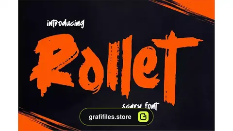 فونت انگلیسی ترسناک Rollet | Scary Font