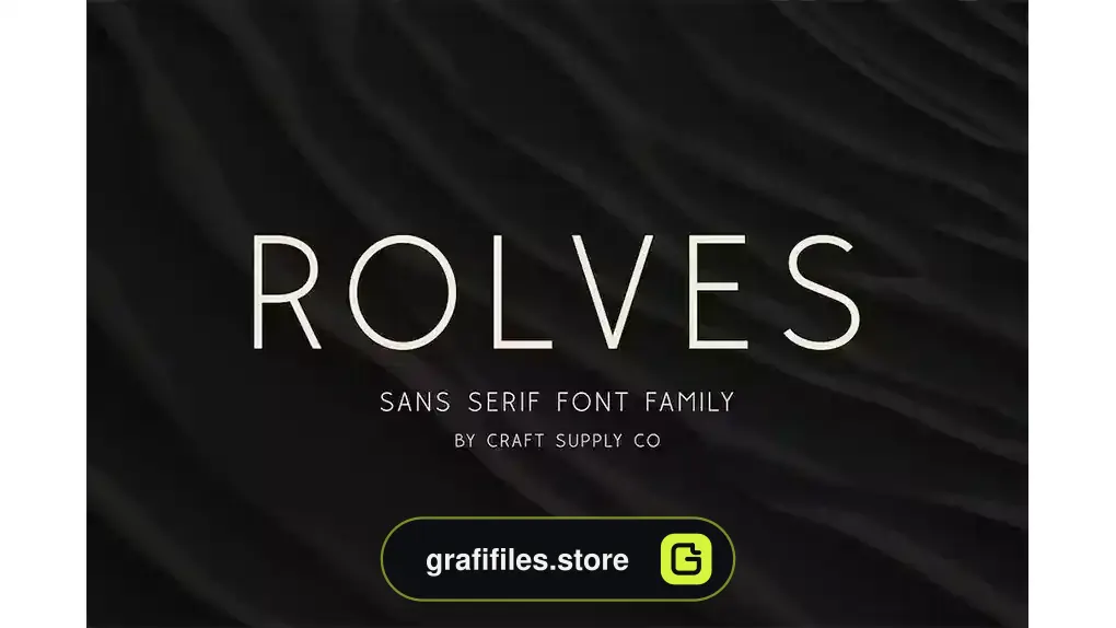 فونت انگلیسی مدرن Rolves - Sans Serif Font Family | 8 Fonts