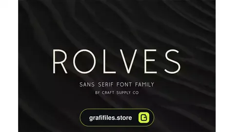 فونت انگلیسی مدرن Rolves - Sans Serif Font Family | 8 Fonts