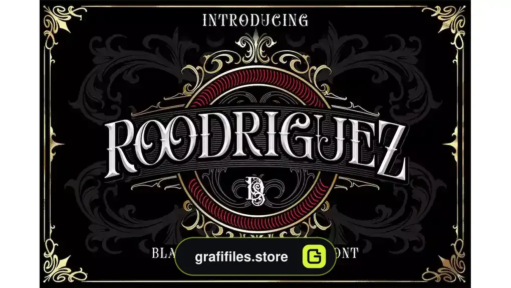 فونت انگلیسی تاتو Roodriguez