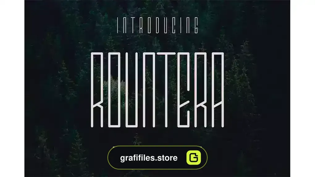 فونت انگلیسی مدرن Rountera Font