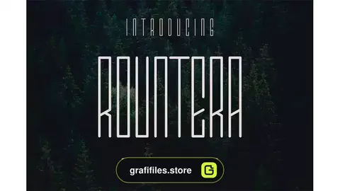 فونت انگلیسی مدرن Rountera Font