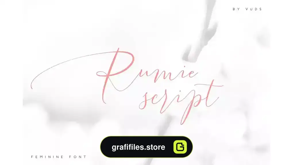 فونت انگلیسی دست نویس Rumie Script
