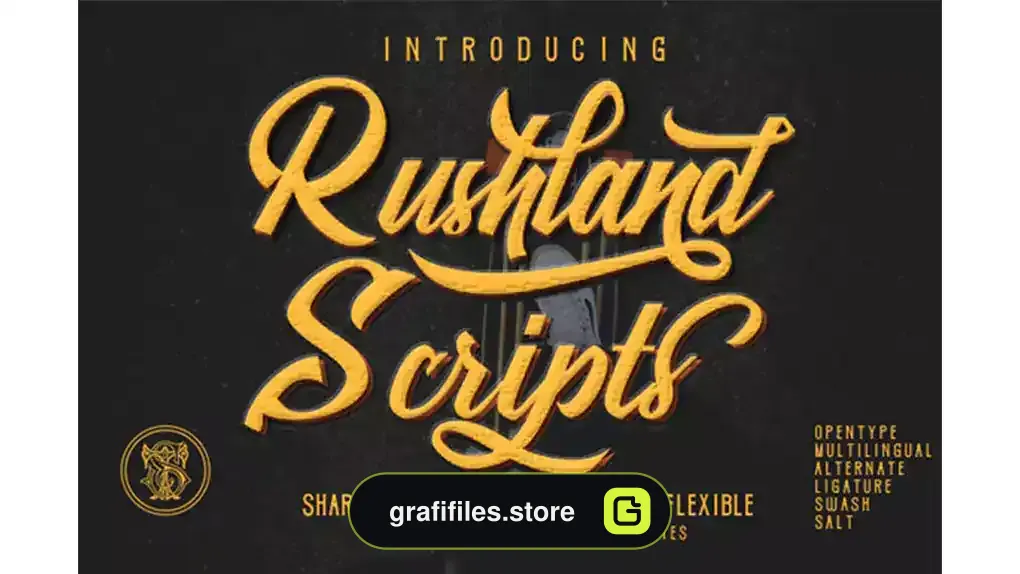 فونت انگلیسی کلاسیک Rushland Font
