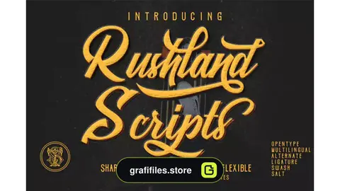 فونت انگلیسی کلاسیک Rushland Font