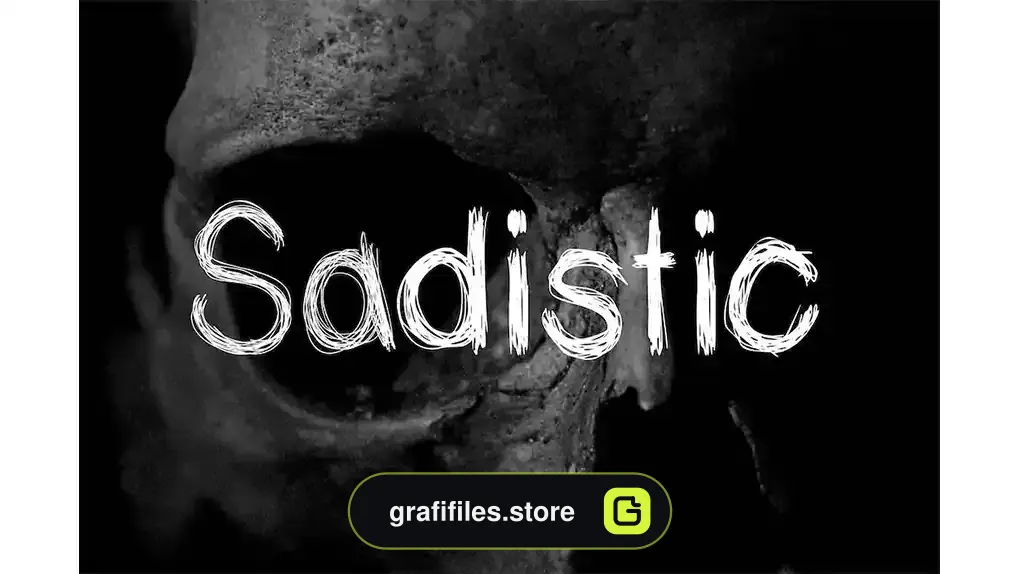 فونت انگلیسی ترسناک Sadistic
