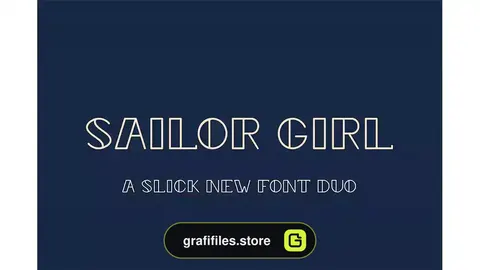 فونت انگلیسی Sailor Girl Font Duo