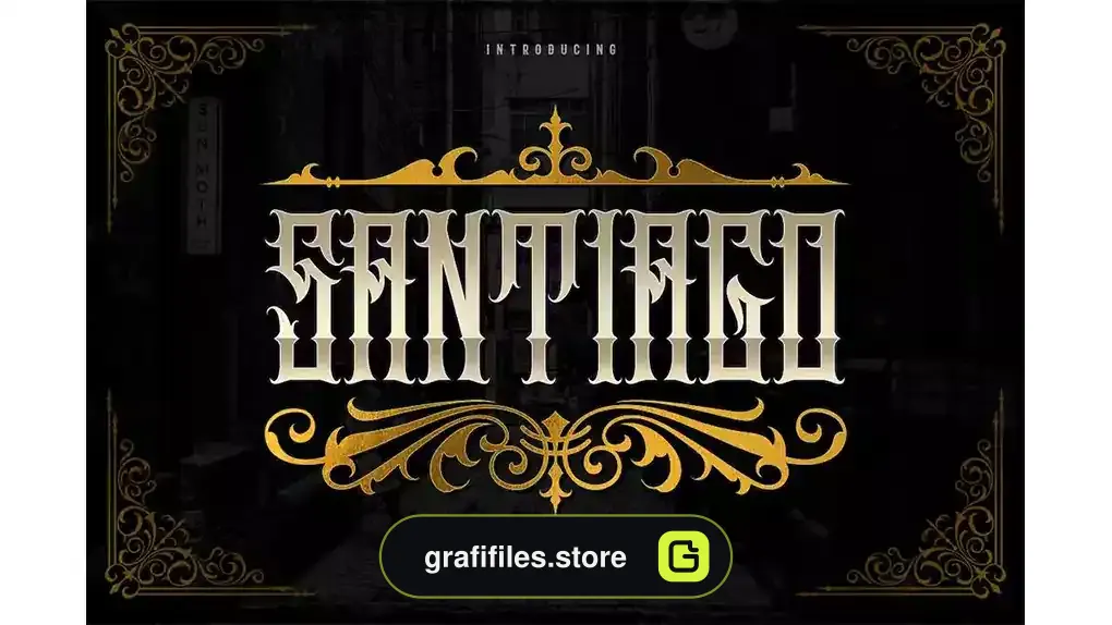 فونت انگلیسی کلاسیک Santiago