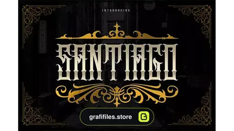 فونت انگلیسی کلاسیک Santiago