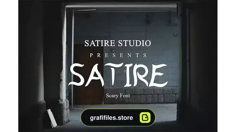 فونت انگلیسی ترسناک Satire - Scary Font