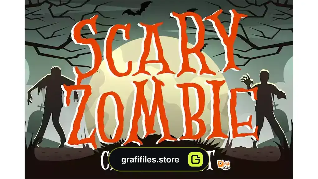 فونت انگلیسی ترسناک Scary Zombie - Spooky Font