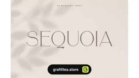 فونت انگلیسی Sequoia Typeface
