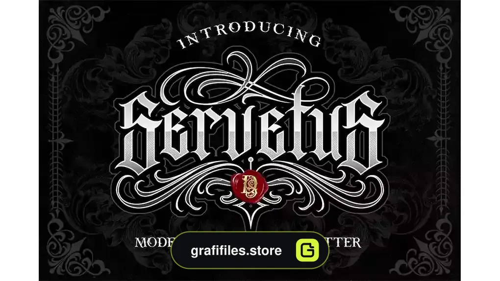 فونت انگلیسی تاتو Servetus