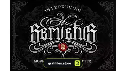 فونت انگلیسی تاتو Servetus