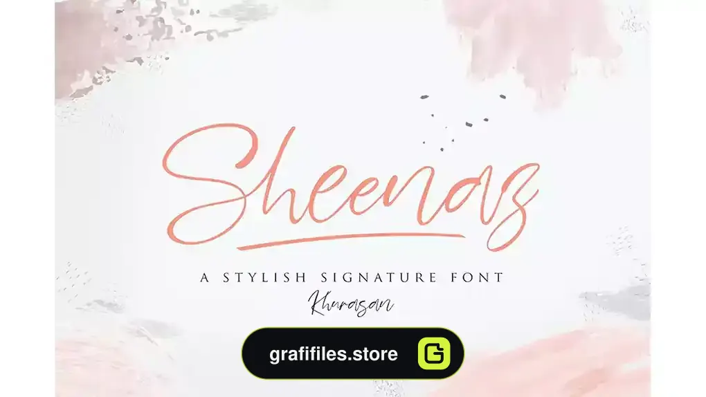 فونت انگلیسی دست نویس Sheenaz Script