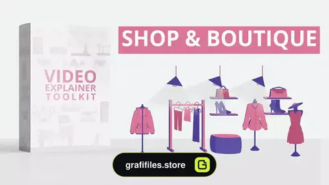 پروژه افترافکت موشن گرافیک فروشگاه و بوتیک