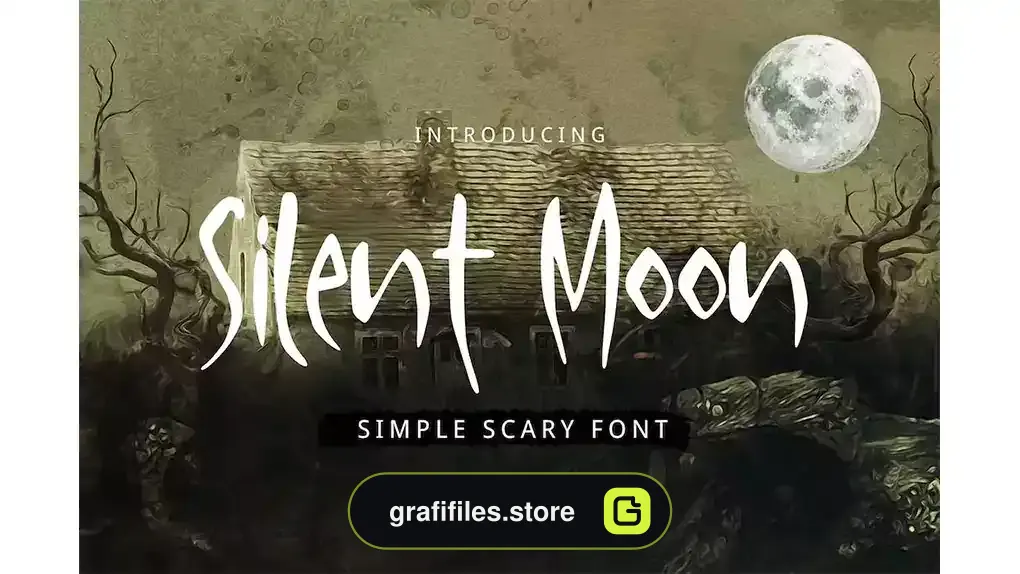 فونت انگلیسی ترسناک Silent Moon Scary Font