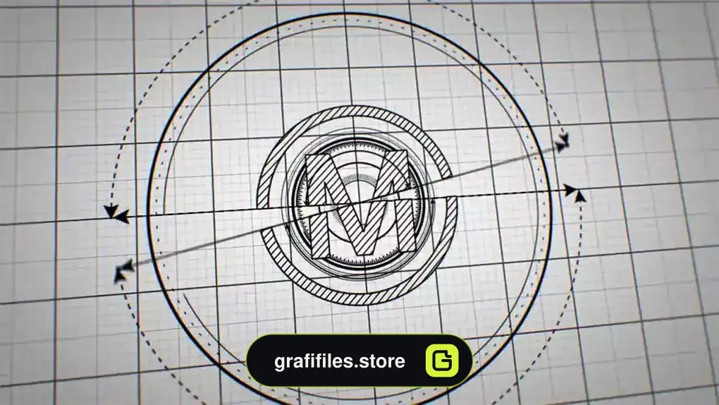 پروژه افترافکت لوگو معماری Sketch Logo Reveal