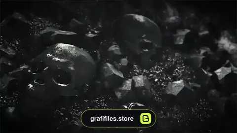 پروژه افترافکت تایتل ترسناک Skull Title Sequence