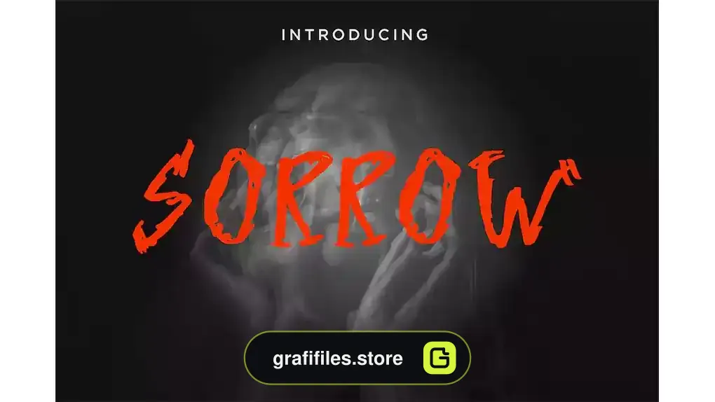 فونت انگلیسی ترسناک Sorrow - Horror Font